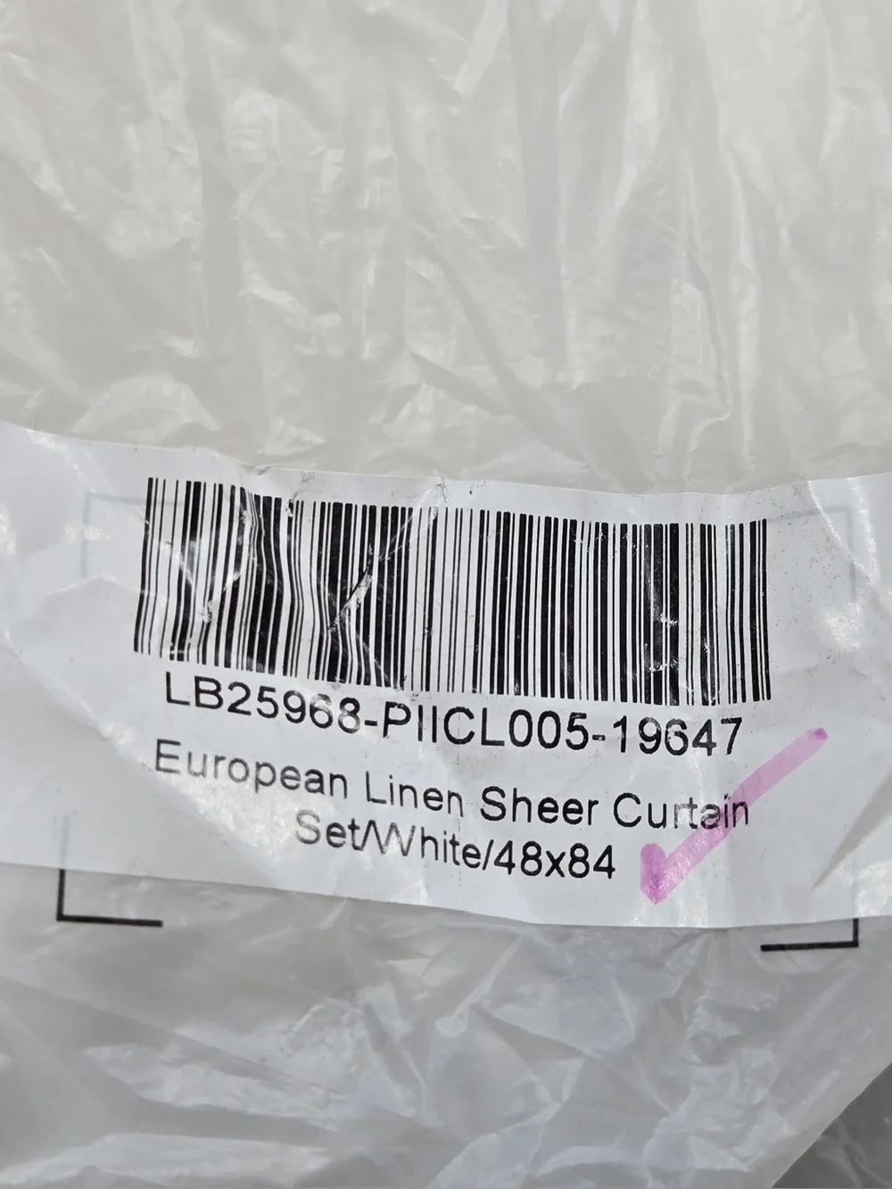 NWT QUINCE Set Of 4 48x84 European Linen Sheer Curtains White 0304